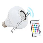 POWERMASTER OM-30 BLUETOOTH MÜZİK ÇALAR + KUMANDALI RGB LED AMPUL