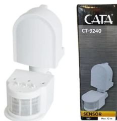 CATA CT-9240 HAREKET SENSÖRÜ 180° 1200W 220-240V 50-60HZ 10A 12M DUVAR TİPİ HAREKET SENSÖRÜ