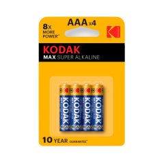 Kodak Max Super Pil Alkalin Kalem Pil AAA x4  Alkaline Pil
