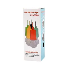 PULL CORD LIGHT CH-6088 İPLİ ÇEK BIRAK PİLLİ LED AMPUL BEYAZ IŞIK E27 DUY  ÇEK YAK LAMBA TURUNCU