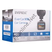 EVEREST EVERCAR X18 1,5 TFT EKRAN 2.0MP 147,5° GENİŞ AÇI G-SENSOR 1080P ARAÇ İÇİ KAMERA