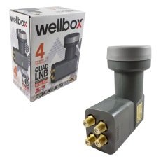 WELLBOX WXL-104 LNB DÖRTLÜ 4 ÇIKIŞLI 3D READY 24K GOLD FULL HD 1080P  QUAD PREMIUM SERIES DÖRTLÜ LNB