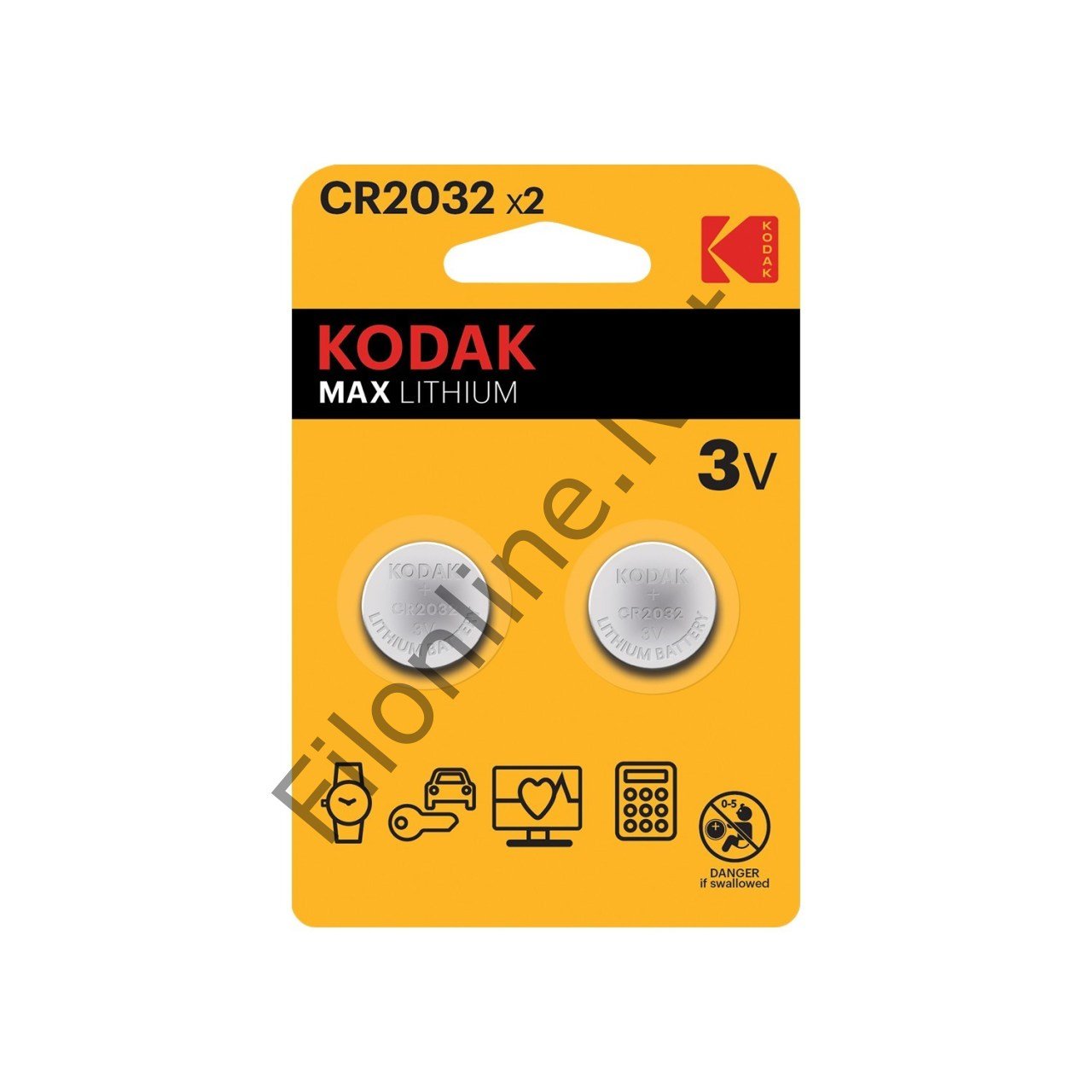 KODAK 2 ADET CR2032 ULTRA LİTYUM PARA PİL