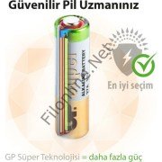 GP 27A 12V KUMANDA PİLİ ALKALİN SPESİFİK 5 'lİ KARTELA