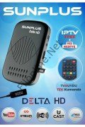 SUNPLUS DELTA HD ÇANAKSIZ TV FULL HD AKILLI KUMANDA UYDU ALICISI