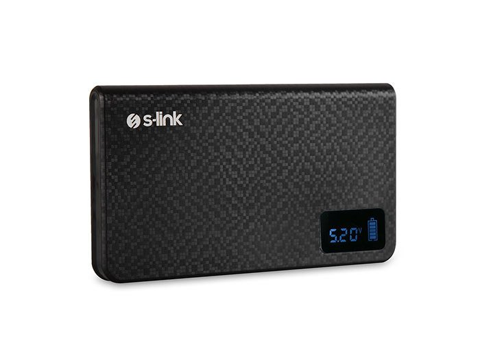 S-LINK IP-T100 POWERBANK 10000MAH TAŞINABİLİR PİL ŞARJ CİHAZI SİYAH POWERBANK