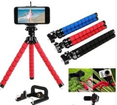 Filonline Ahtapot Tripod Kamera Cep Telefonu Tripodu Stand Tutucu Çubuğu ( Kırmızı )