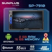 SUNPLUS SP-7910  7 İNCH DOUBLE DIN MP5 PLAYER BLUETOOTH'LU ANDORID OTO TEYP