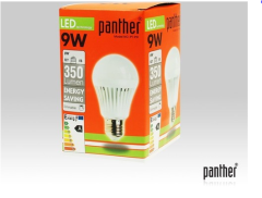 PANTHER PT-9W LED AMPUL 9W 3000 KELVİN 350 LÜMEN E27 DUY 220-240V GÜN IŞIĞI LED AMPUL