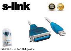 S-LINK SL-284T ÇEVİRİCİ KABLO  USB'DEN IEEE 1284 ÇEVİRİCİ 110MM ÇEVİRİCİ KABLO