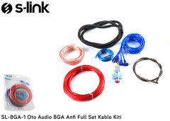 S-LINK SL-8GA-1 OTO AUDIO 8GA ANFİ FULL SET KABLO KİTİ