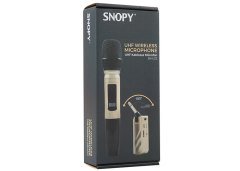 SNOPY SN-U22 EL MİKROFONU UHF LED GÖSTERGELİ 10 KANAL 180° HAREKETLİ JAK KABLOSUZ EL MİKROFONU