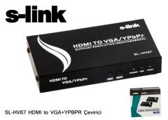 S-LINK SL-HV67 ÇEVİRİCİ DC/5V HDMI TO VGA+YPBPR ÇEVİRİCİ