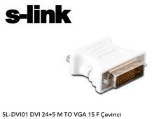 S-LINK SL-DVI01 ÇEVİRİCİ DVI 24+5 M TO VGA 15 F ÇEVİRİCİ