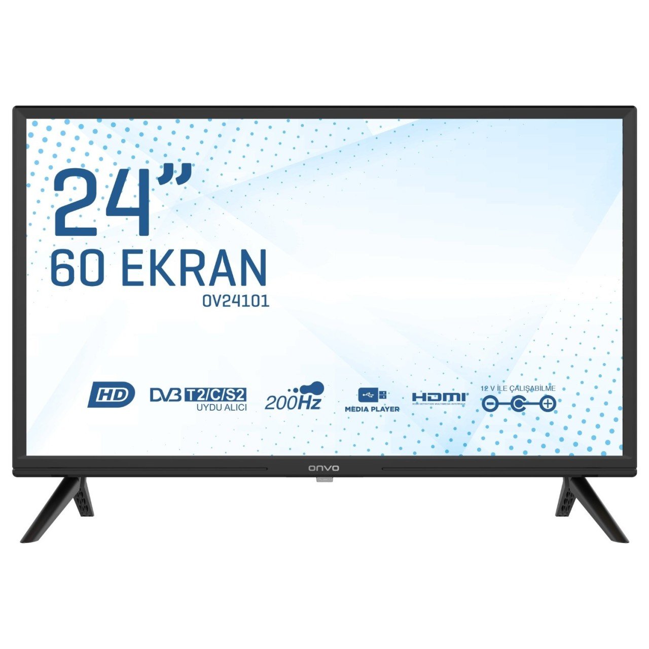 LED TV 24'' 60 EKRAN HD READY UYDU ALICILI LED TV 24'' LED TELEVİZYON ONVO OV24101