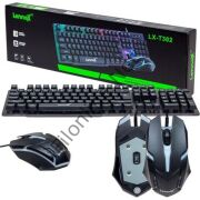 LENNOX LX-T302 GAMING OYUNCU RGB IŞIKLI MEKANİK HİSLİ KLAVYE+ MOUSE FARE SET