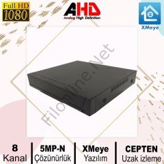 KAYIT CİHAZI DVR 8 KANAL AHD 4MP 1080P VİDEO KAYIT CİHAZI WELLBOX WB-308N1H4S