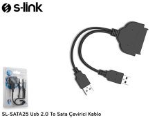 S-LINK SL-SATA25 SATA ÇEVİRİCİ KABLO USB 2.0 TO SATA ÇEVİRİCİ KABLO