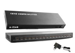 S-LINK SL-LU626 SPLITTER 16 PORT HDMI 1080P 3D SPLITTER