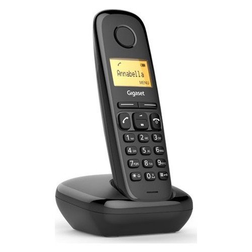 GIGASET A170 TELEFON 1.5'' 50TLEFON REHBERİ TAK ÇALIŞTIR  SİYAH DECT TELEFON