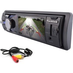 TECHLINK TE-2020 OTO TEYP USB/SD/MMC/AUX/TFT/MP3/FM/RCA 4x45W 3'' KUMANDALI OTO TEYP+KAMERA