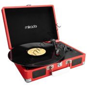 MİKADO MN-P317 NOSTALJİ  KIRMIZI PİKAP +9 RCA + BLUETOOTHDESTEKLİ MÜZİK KUTUSU