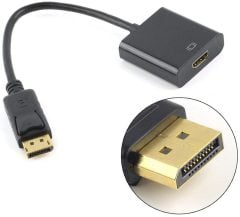 ADAPTÖR DISPLAYPORT TO HDMI ÇEVİRİCİ DÖNÜŞTÜRÜCÜ ADAPTÖR KABLOSU ALFAIS AL4556