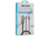 S-LINK SL-IPH25 HDMI TO USB-F 2 METRE MOBİL TELEFON UYUMLU GÖRÜNTÜ AKTARICI KABLO