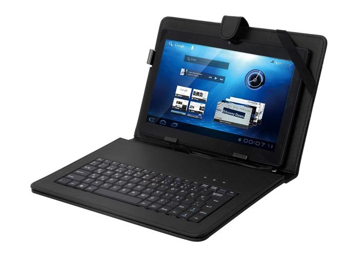 TABLET PC KILIFI 10'' UNIVERSAL  MİNİ USB TÜRKÇE Q KLAVYE + TABLET PC KILIFI SİYAH  EVEREST KB-TAB10