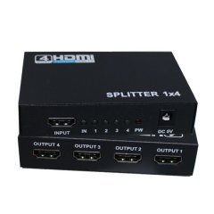 S-LINE FHD1/4 SPLITTER 1080P FULL HD UNIVERSAL 2/4 PORT HDMI ÇOKLAYICI HDCP/DTS UYUMLU HDMI SPLITTER