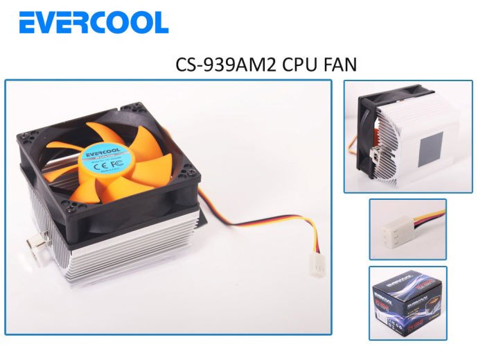 KASA FANI 3 PİN 120mm KIRMIZI CPU FAN EVERCOOL CS-939AM2