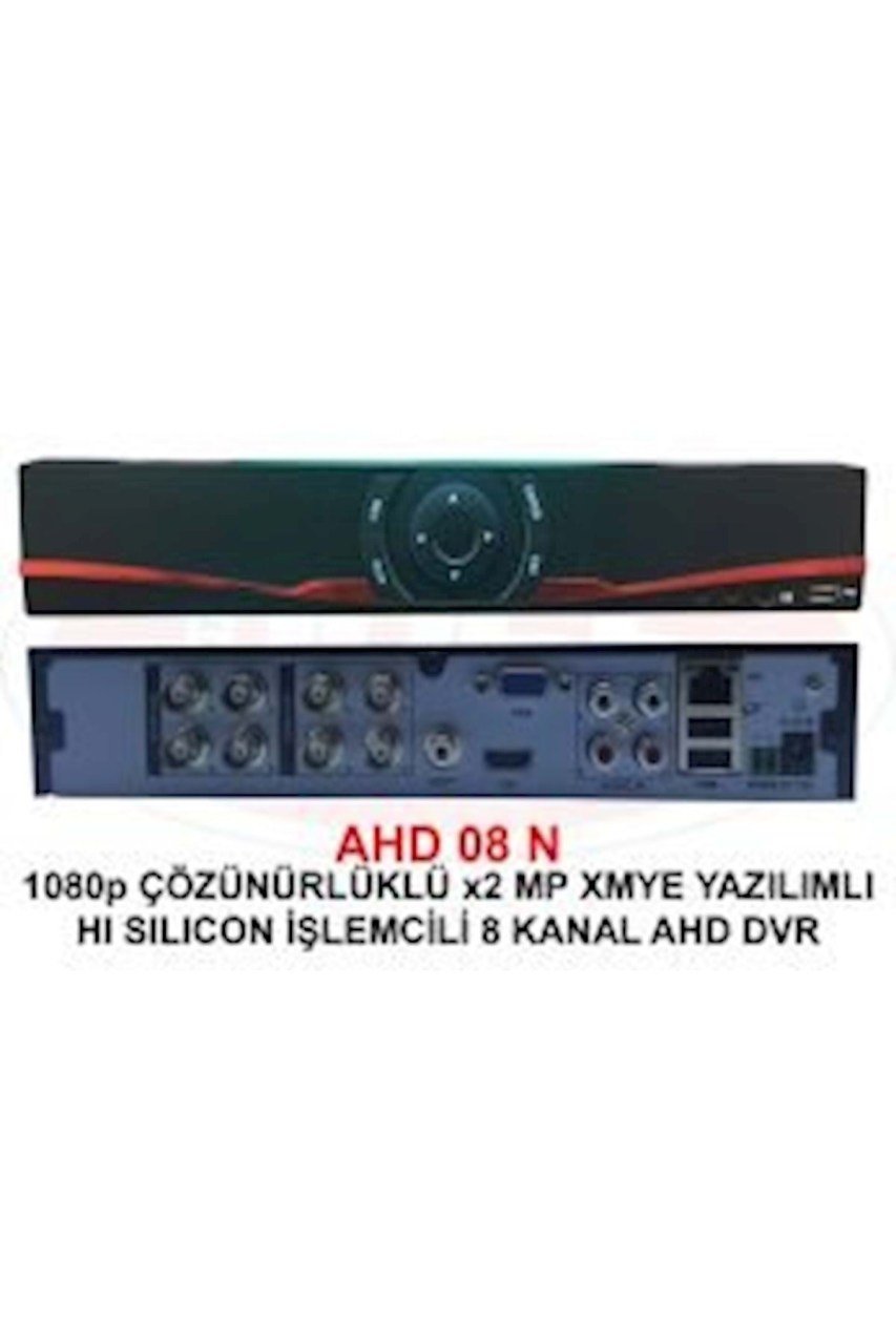 Rose AHD-08N Kayıt Cihazı Sabit IP Gerekmez XMY Yazılım 1080P AHD DV/TVI/CVI/CVBS/IP