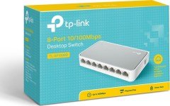 TP-LINK TL-SF1008D 8-Port 10/100Mbps Tak ve Kullan % 60 Enerji Tasarruflu Switch