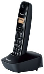 TELEFON TELSİZ 50 KİŞİ HAFIZALI 1.25'' SİYAH DECT TELSİZ TELEFON PANASONIC KX TG1611