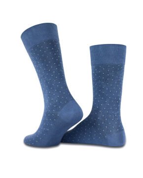 Gri Renk Nokta Desen Erkek Soket Çorap