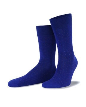 Lacivert Renk Nokta Desen Erkek Soket Çorap