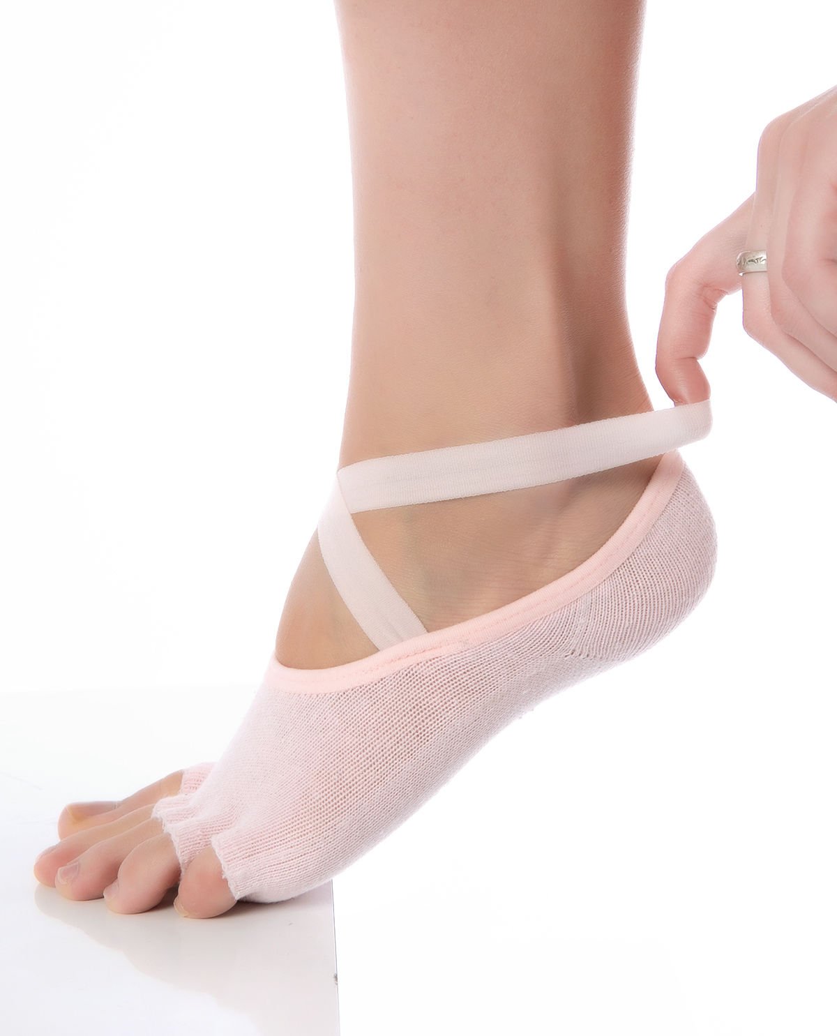 Yoga Çorabı Şerit Lastik ve Kaymaz Tabanlı