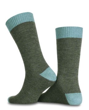 Yün K.Yeşil Yeşil Melanjlı Soket Çorap Aras