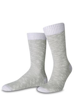 Ekru Gri Melanjlı Soket Çorap Albert