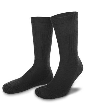 Siyah Lana Yün Diyabetik Çorap