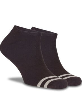 Çizgili Kısa Çorap Kahverengi