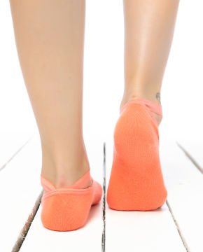 Pilates ve Yoga Çorabı Lastikli Turuncu Renk