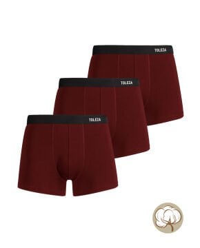 3lü Erkek Boxer Likralı Pamuk M Beden