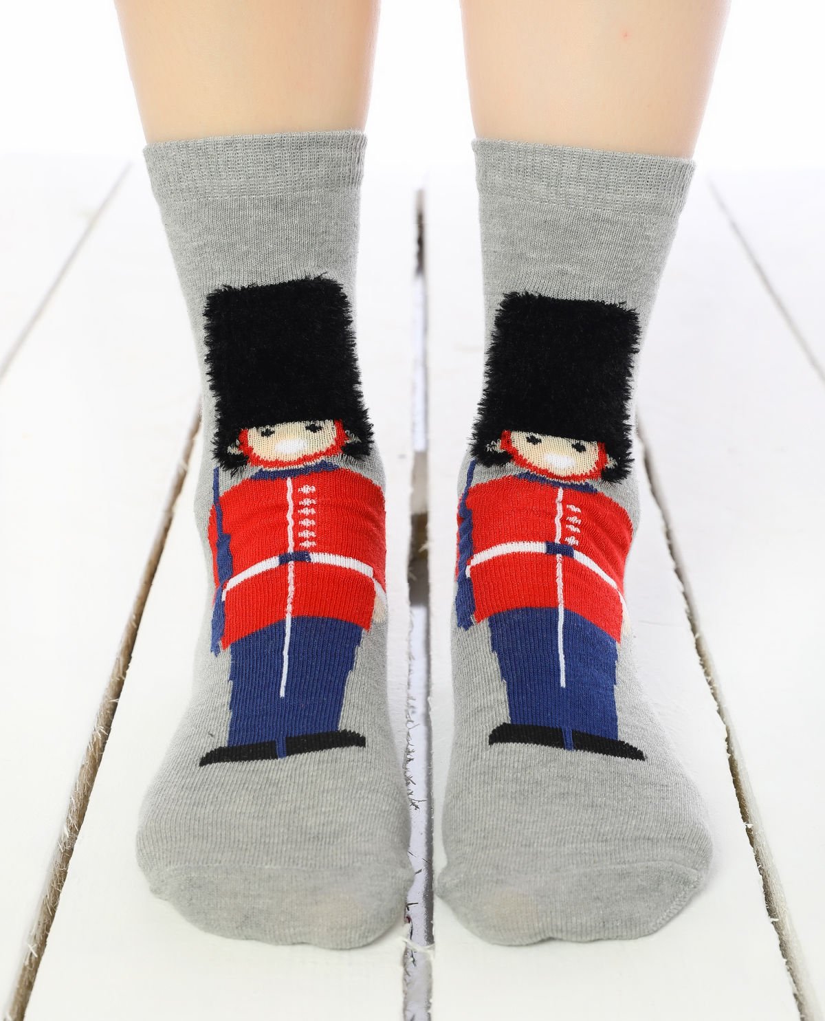 Londra Askeri Desenli Soket Çorap