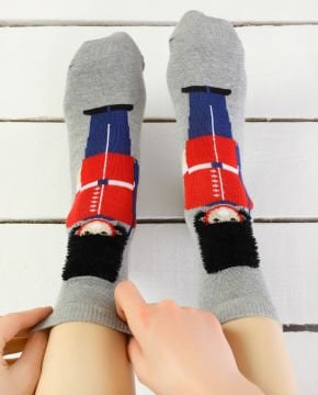 Londra Askeri Desenli Soket Çorap