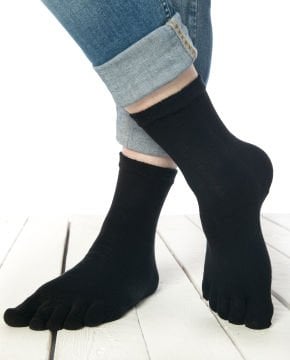 Parmaklı Çorap Unisex Siyah Renk