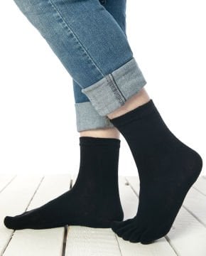 Parmaklı Çorap Unisex Siyah Renk
