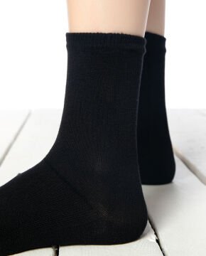 Unisex Bambu Parmaklı Çorap Siyah Renk