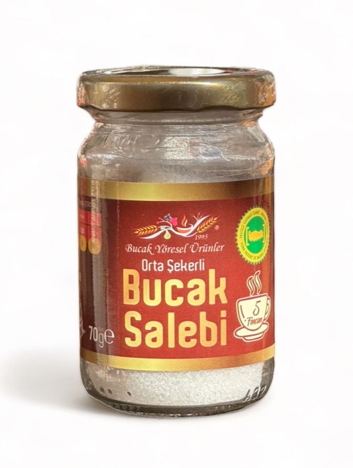 Bucak Salebi 5 Fincanlık, Doğal Salep + Şeker 70 G