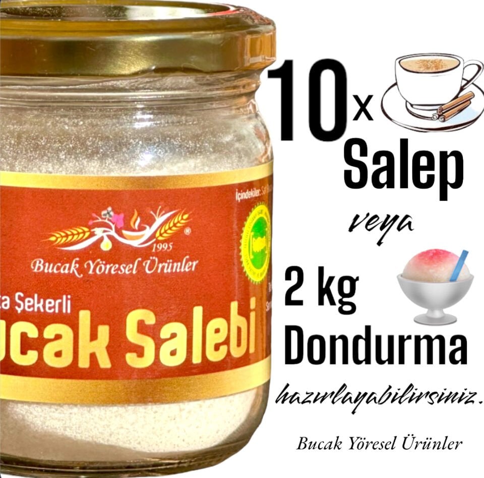 Bucak Salebi 10 Fincanlık, Salep + Şeker 140 G